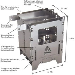 Bushcraft Essentials Bushbox LF - Hobo-Kocher -Tatonka Verkäufe Bushbox LF 15
