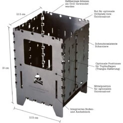 Bushcraft Essentials Bushbox XL Titanium - HOBO Kocher -Tatonka Verkäufe bushcraft essentials bushbox xl titanium hobo kocher bce 037 2