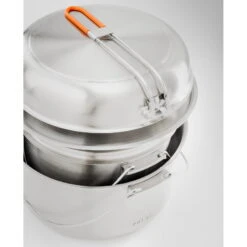 GSI Galcier Stainless Troop Cookset - Kochset -Tatonka Verkäufe gsi galcier stainless troop cookset kochset 68208 0