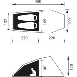 NOMAD Bedouin 2 LW - Tunnelzelt -Tatonka Verkäufe nomad bedouin 2 lw tunnelzelt sw26814 2