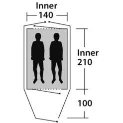Outwell Cloud 2 - Zwei-Personen-Zelt -Tatonka Verkäufe outwell cloud 2 zwei personen zelt green grey rl 150174 1