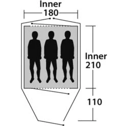 Outwell Cloud 3 - Drei-Personen-Zelt -Tatonka Verkäufe outwell cloud 3 drei personen zelt green grey rl 150175 2
