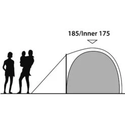 Outwell Cloud 5 - Fünf-Personen-Zelt -Tatonka Verkäufe outwell cloud 5 fuenf personen zelt green grey rl 150177 2