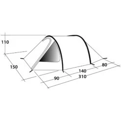 Outwell Earth 2 - Zwei-Personen-Tunnel-Zelt -Tatonka Verkäufe outwell earth 2 zwei personen tunnel zelt green grey rl 150170 0