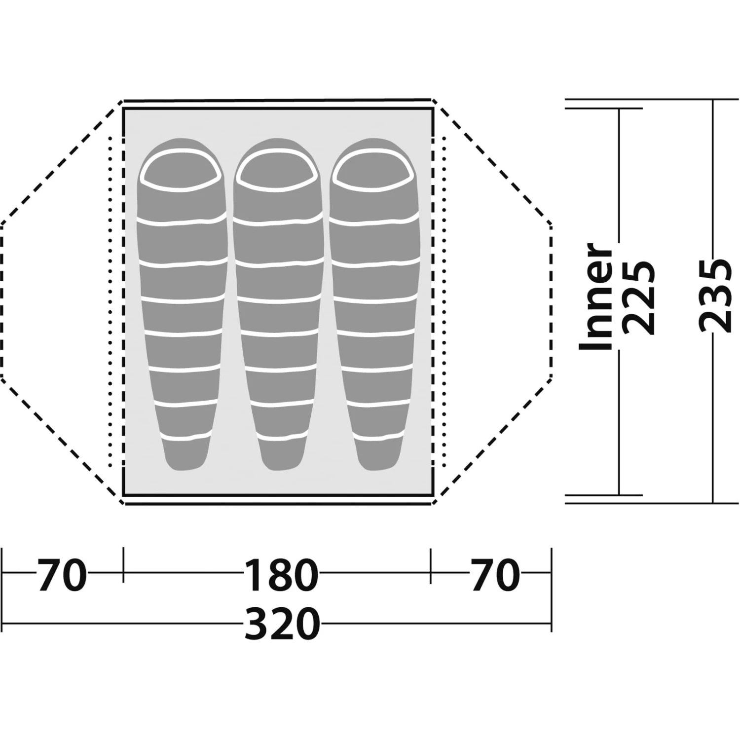 Robens Lodge 3 - Drei-Personen-Kuppelzelt 6 Robens Lodge 3 - Drei-Personen-Kuppelzelt – Bild 4