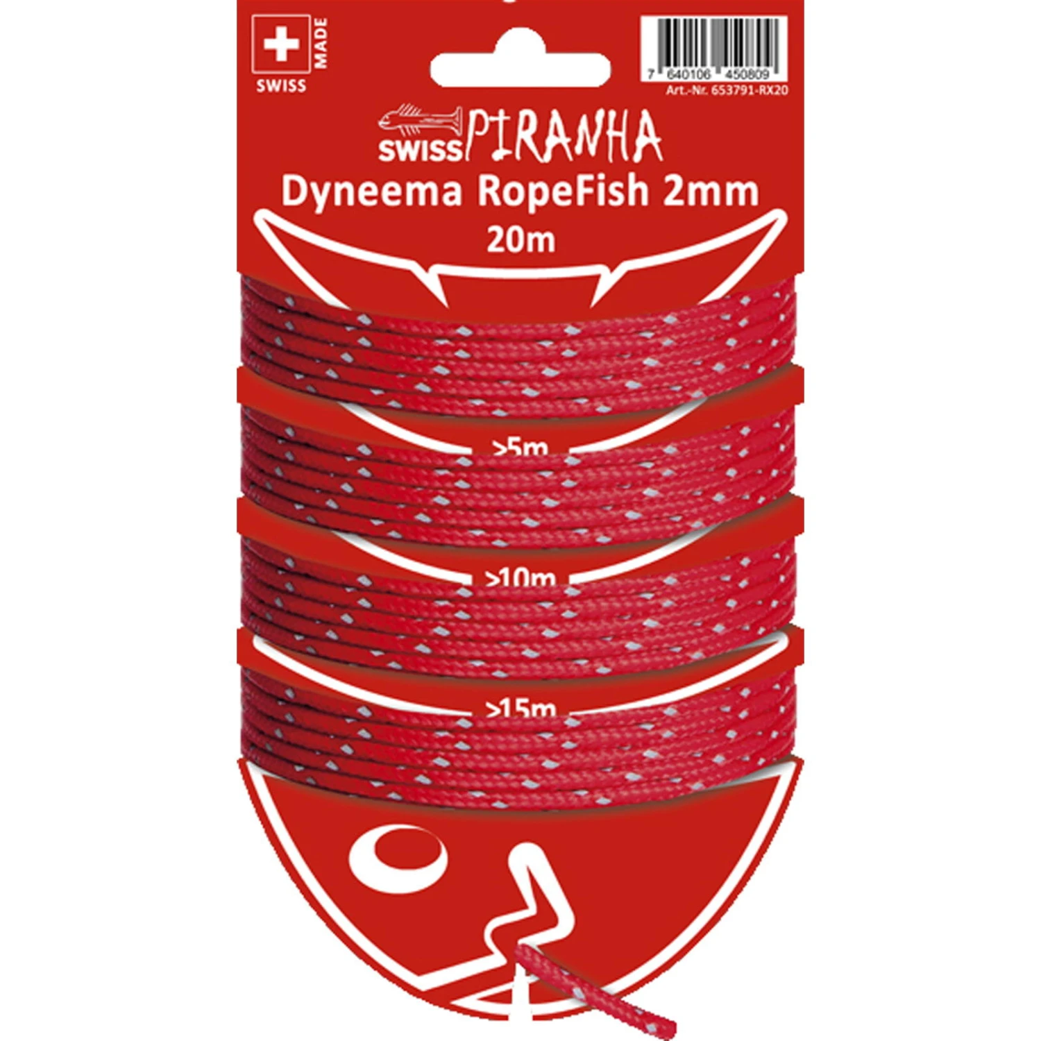 SwissPiranha Dyneema RopeFish 20 M - Schnur 3 SwissPiranha Dyneema RopeFish 20 M - Schnur