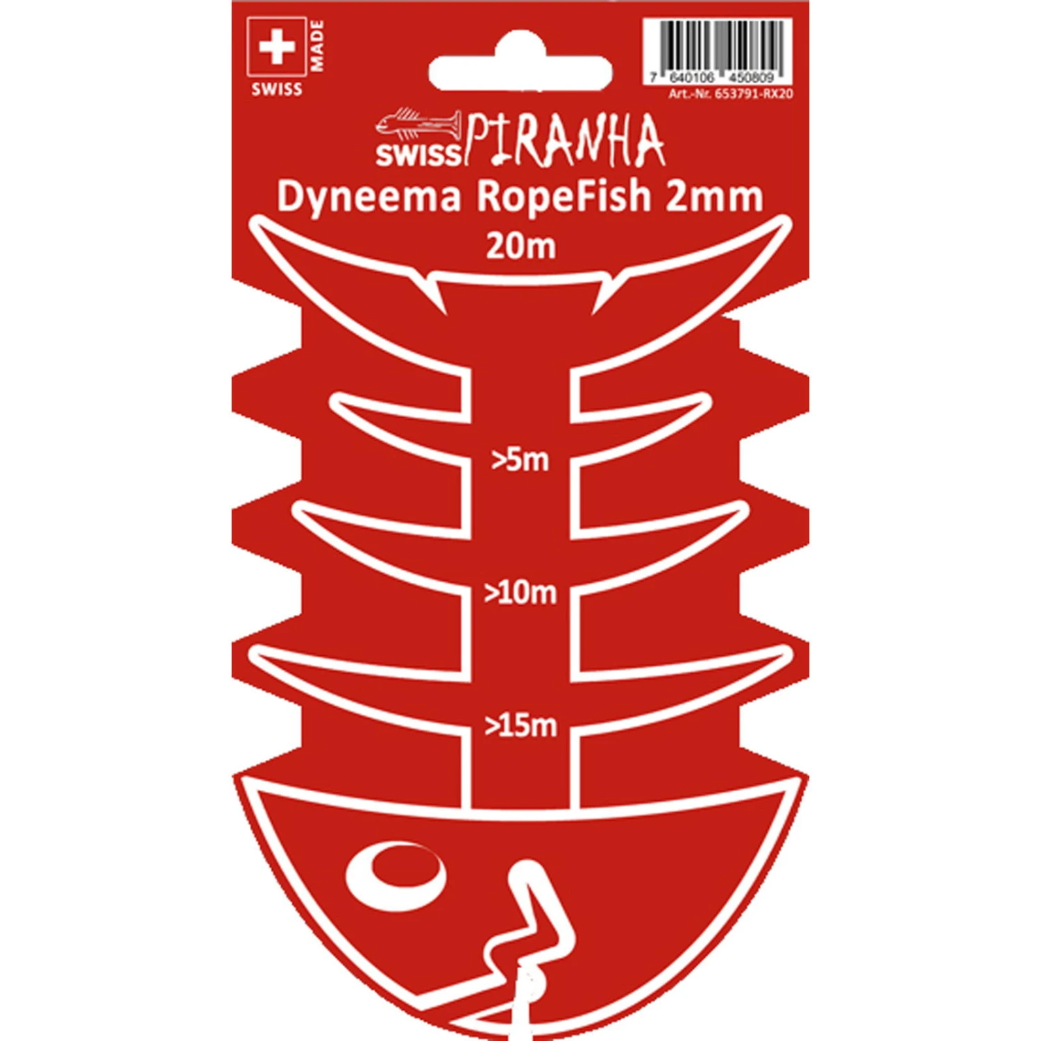 SwissPiranha Dyneema RopeFish 20 M - Schnur 5 SwissPiranha Dyneema RopeFish 20 M - Schnur – Bild 3