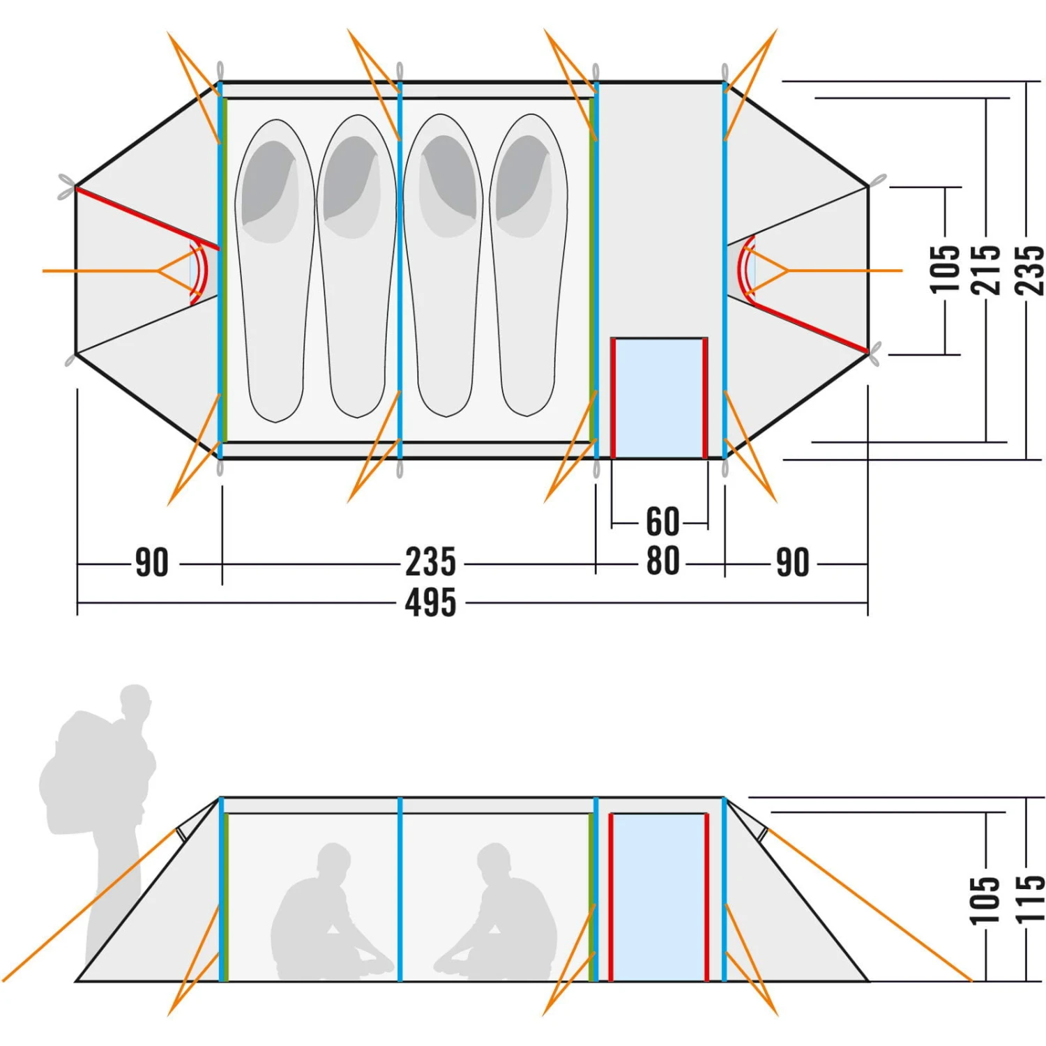 Tatonka Alaska 4 PU - Familien-Zelt 6 Tatonka Alaska 4 PU - Familien-Zelt – Bild 4