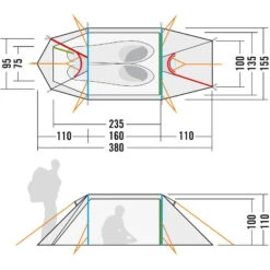 Tatonka Arctis 2.235 PU - Zwei-Personen-Zelt -Tatonka Verkäufe tatonka arctis 2 235 pu zwei personen zelt tat 2451 208 5
