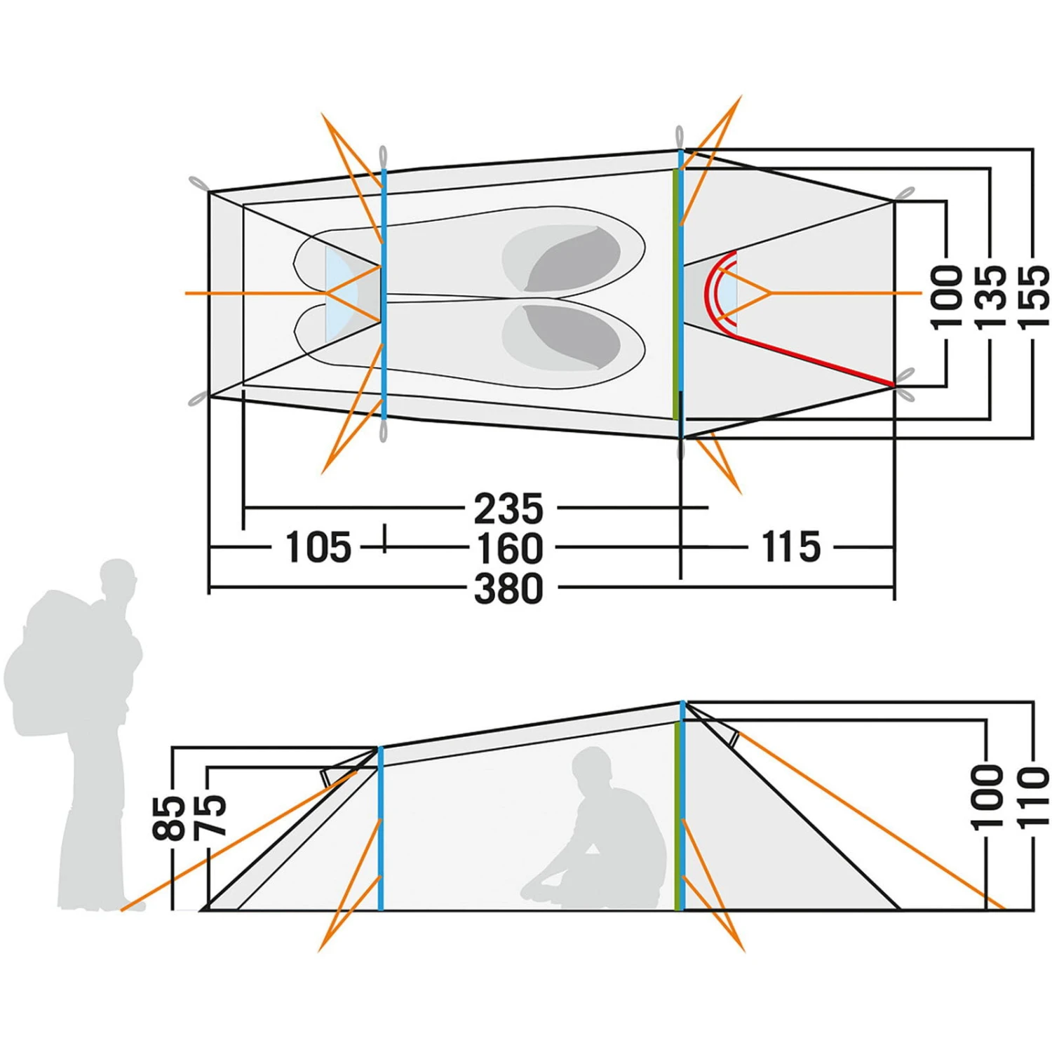 Tatonka Gargia 2 - Zwei-Personen-Zelt 5 Tatonka Gargia 2 - Zwei-Personen-Zelt – Bild 3