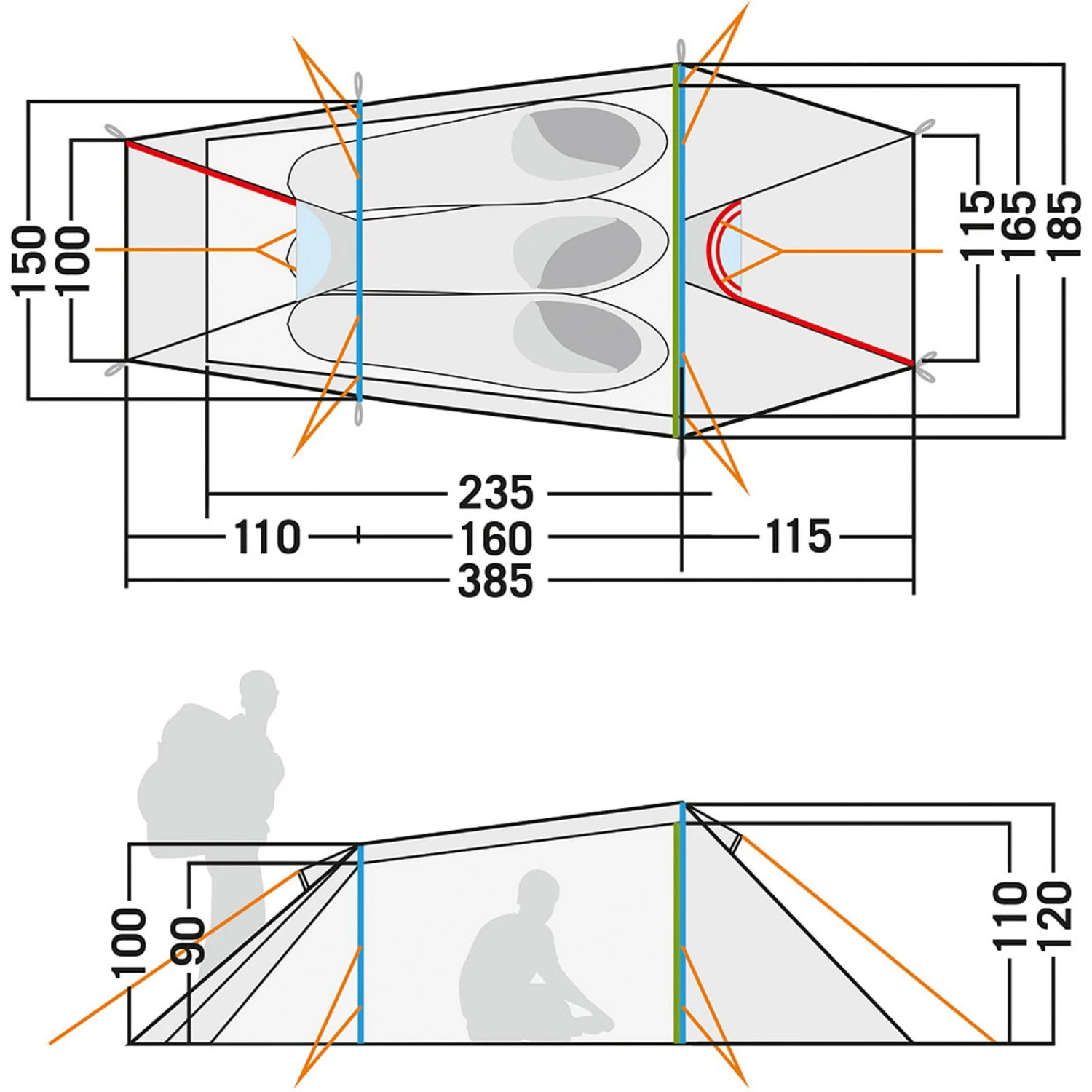 Tatonka Gargia 3 - Drei-Personen-Zelt 5 Tatonka Gargia 3 - Drei-Personen-Zelt – Bild 3
