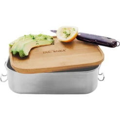 Tatonka Lunch Box I Bamboo 1000 Ml - Edelstahl-Proviantdose -Tatonka Verkäufe tatonka lunch box i bamboo 1000 ml edelstahl proviantdose stainless tat 4205 000 3
