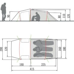 VAUDE Ferret XT 3P Comfort - Drei-Personen-Tunnelzelt -Tatonka Verkäufe vaude ferret xt 3p comfort drei personen tunnelzelt avocado vau 15898 4510 1