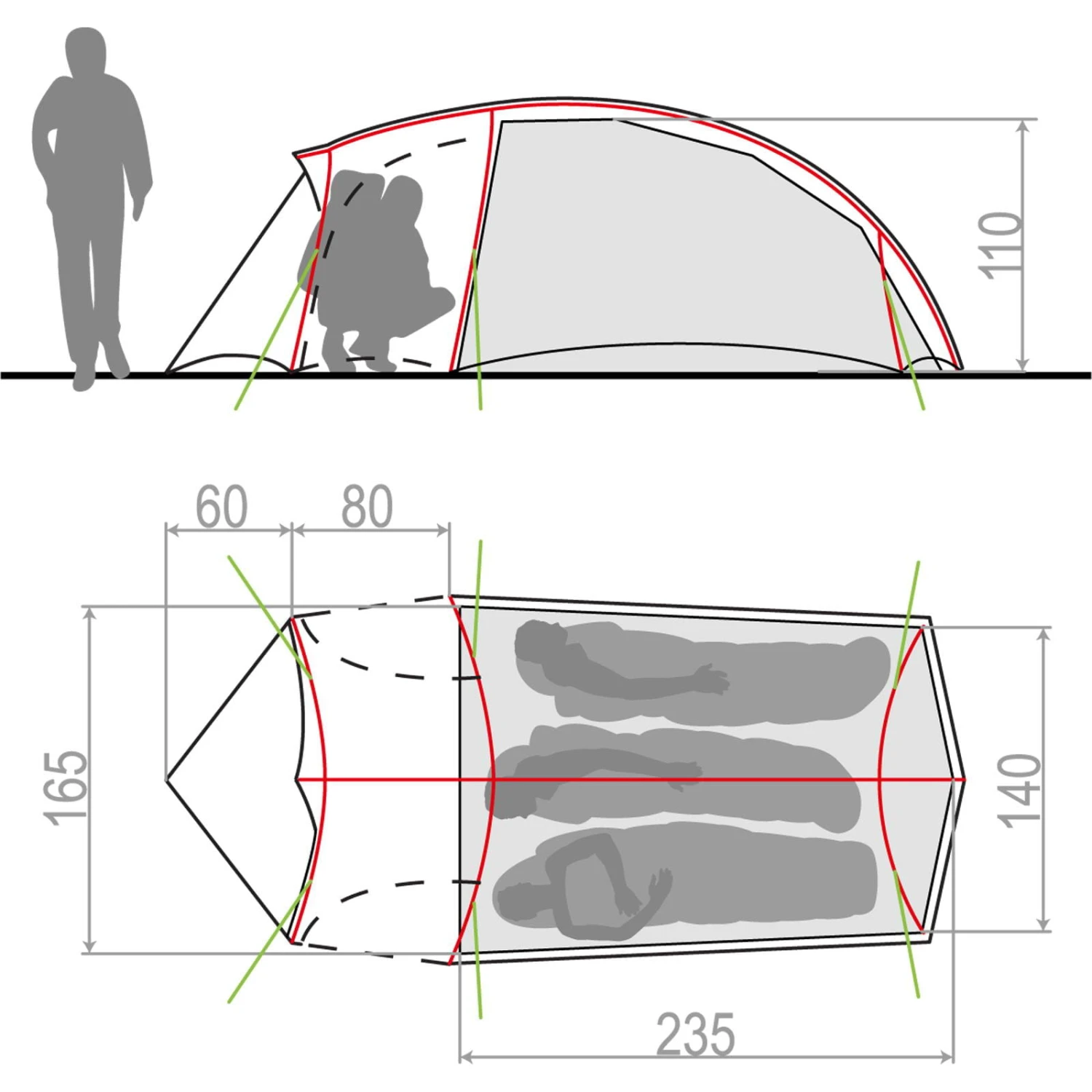 VAUDE Hogan SUL XT 2-3P - 3-Seasons Zelt 4 VAUDE Hogan SUL XT 2-3P - 3-Seasons Zelt – Bild 2