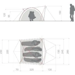 VAUDE Space XT 4P - Vier-Personen-Zelt -Tatonka Verkäufe vaude space xt 4p vier personen zelt avocado vau 15474 4510 2