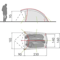 VAUDE Taurus 3P - Drei-Personen-Zelt -Tatonka Verkäufe vaude taurus 3p drei personen zelt 11499 4590 7